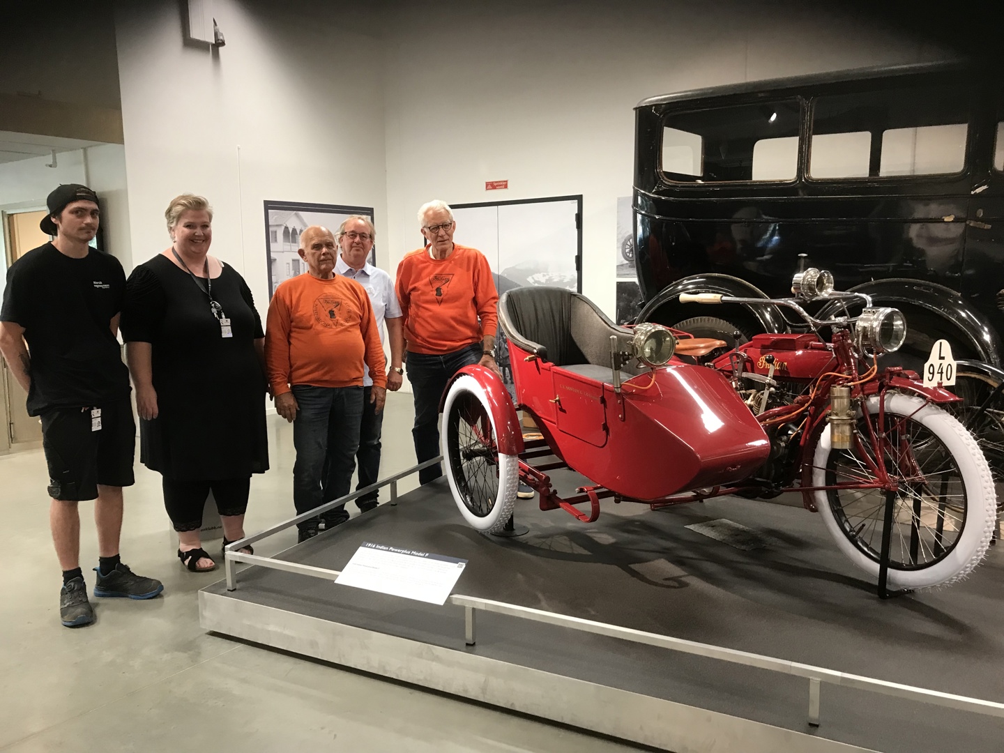1916 Indian Model F til Norsk Vegmuseum
