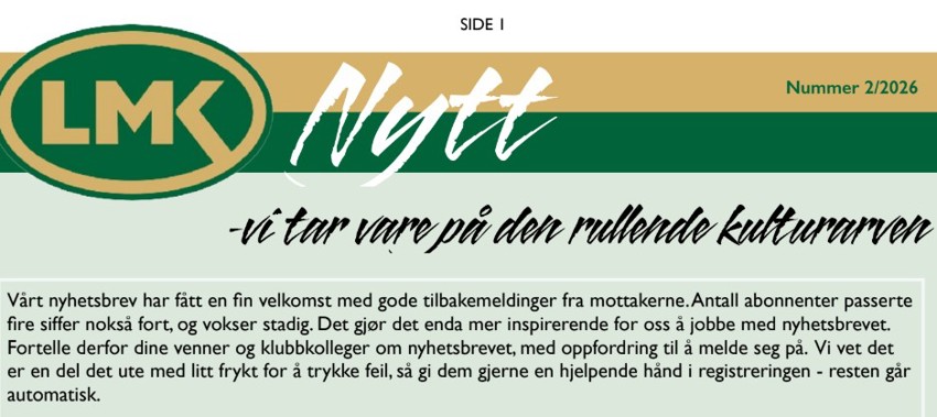 Nyhetsbrev 2-2026 